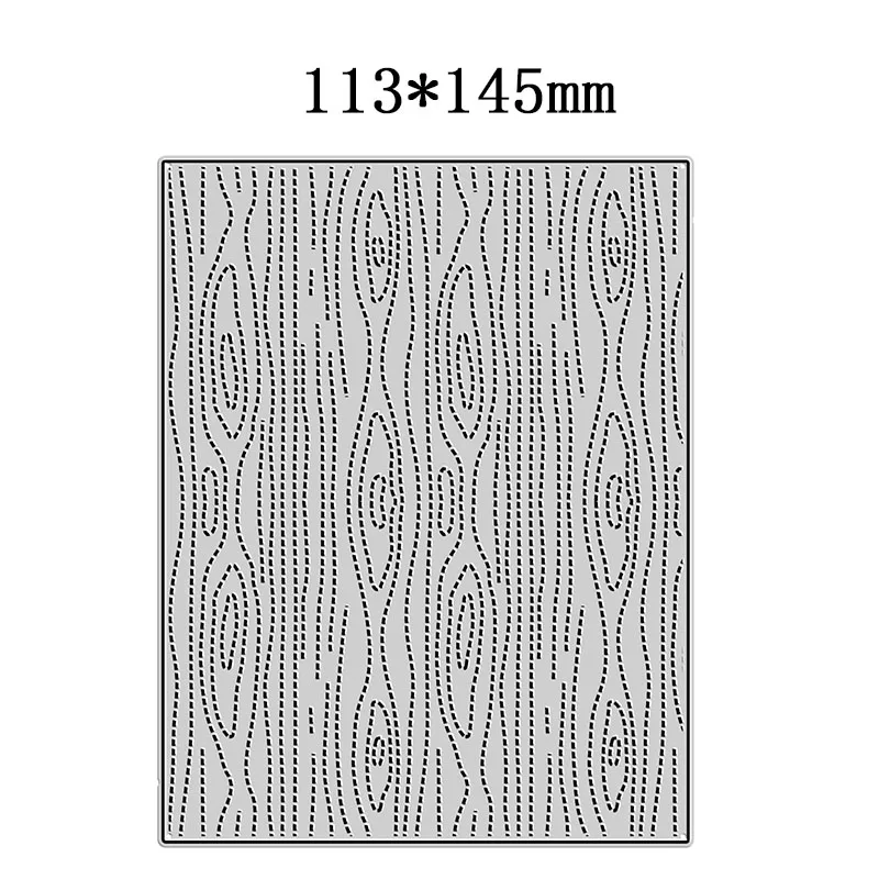2021 neue Holzmaserung Muster Gepunktete Metall Schneiden Stirbt für Scrapbooking Papier Handwerk und Karte, Der Präge Decor Keine Briefmarken