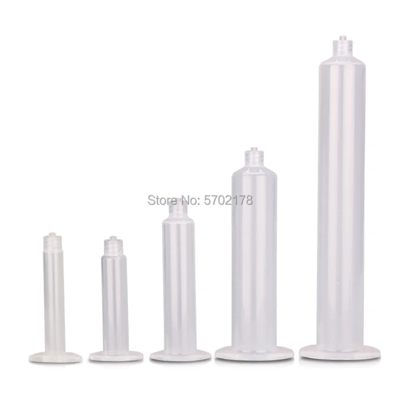 20pcs Industrial Syringe Anti-corrosion Dispensing Syringe Transparent Small Capacity  US type Syringe