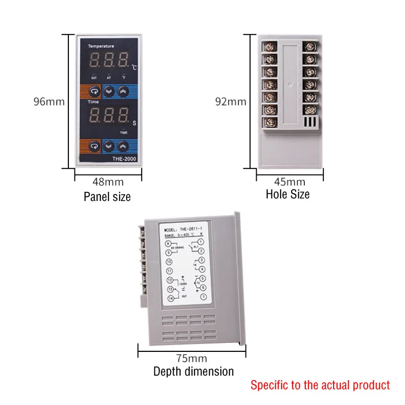 Digital Intelligent Temperature Control Regulator Time Temperature Control Table Time K sensor PT100 Input Relay Output