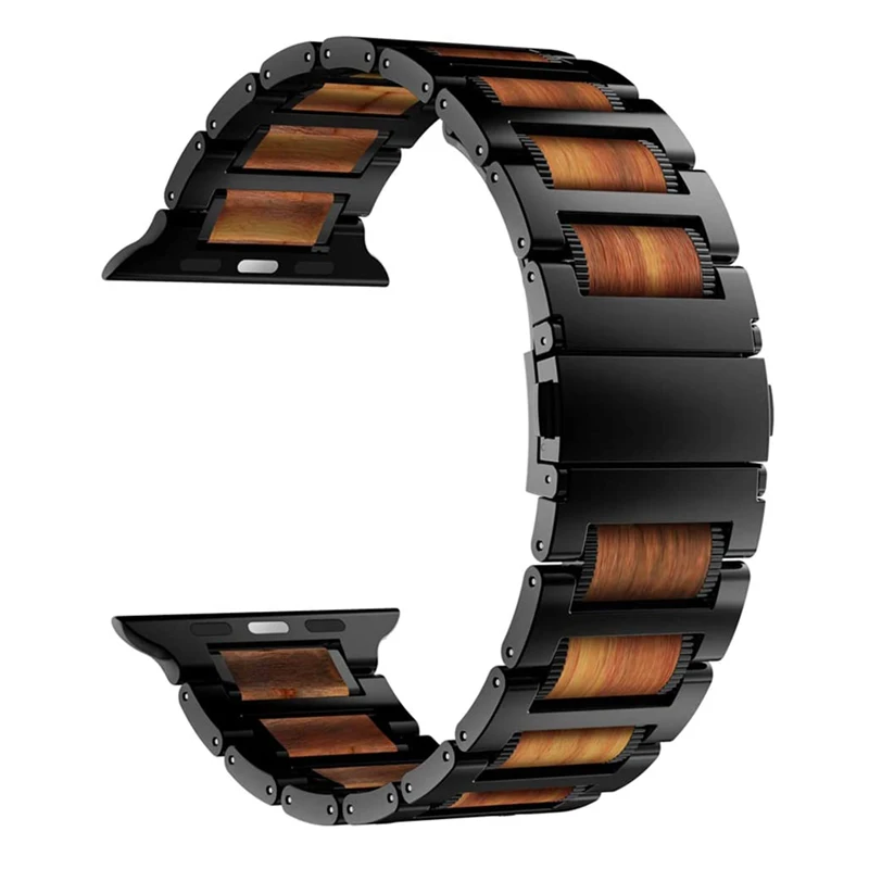 Natural Wooden strap for Apple watch band 5 4 44mm 40mm iWatch 3 band 42mm 38 mm bracelet Sandalwood watchband apple watch 2 1