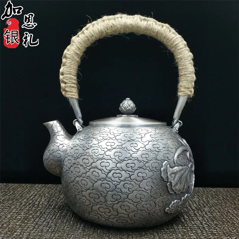 

Teapot, portable kettle, silver teapot, hot water teapot, 1300ml water, Kung Fu tea set.