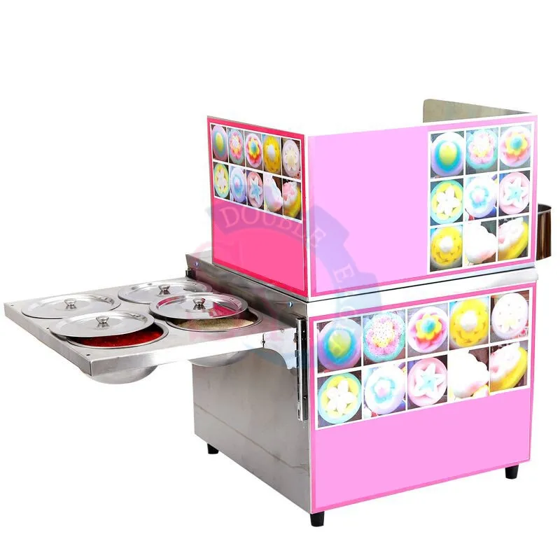 2023 Commercial Fancy Gas Sweet Cotton Candy Maker Flower Candyfloss DIY Marshmallow Machine Fairy Sugar Floss Snack Children