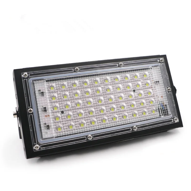 Foco Led impermeable para interiores y exteriores, reflector de 50W, 220V, 230V, blanco frío, blanco cálido, rojo, azul, verde, RGB, colorido