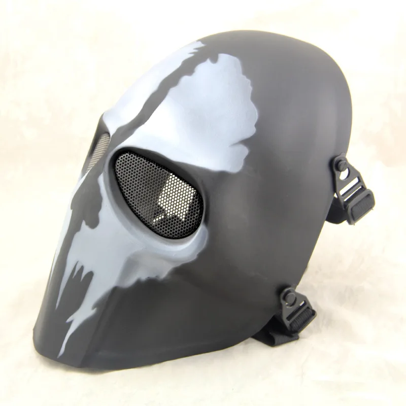 Halloween Airsoft Masks Tactical Wargame Cs Paintball Skull Head Party Bike Cycling Full Face Masks for Outdoor Hunting