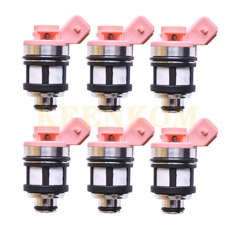 6pcs Fuel Injector 16600-88G10 JS20-1 For Nissan Pathfinder Quest D21 Pickup 3.0L VG30E