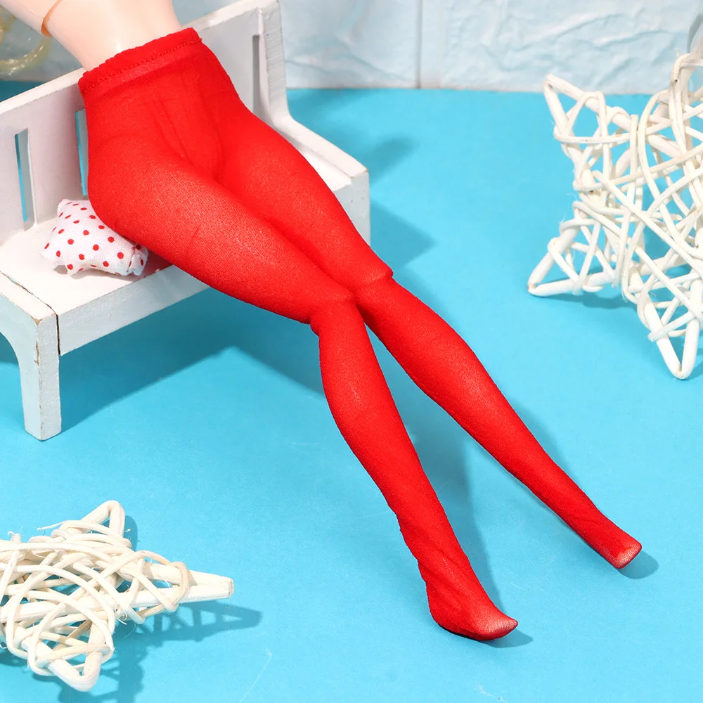 1PC Fashion Elastic Doll Leggings Pantyhose Candy Color Doll Stockings Long Socks For 1/6 Doll Clothes Accessories Kids Toys