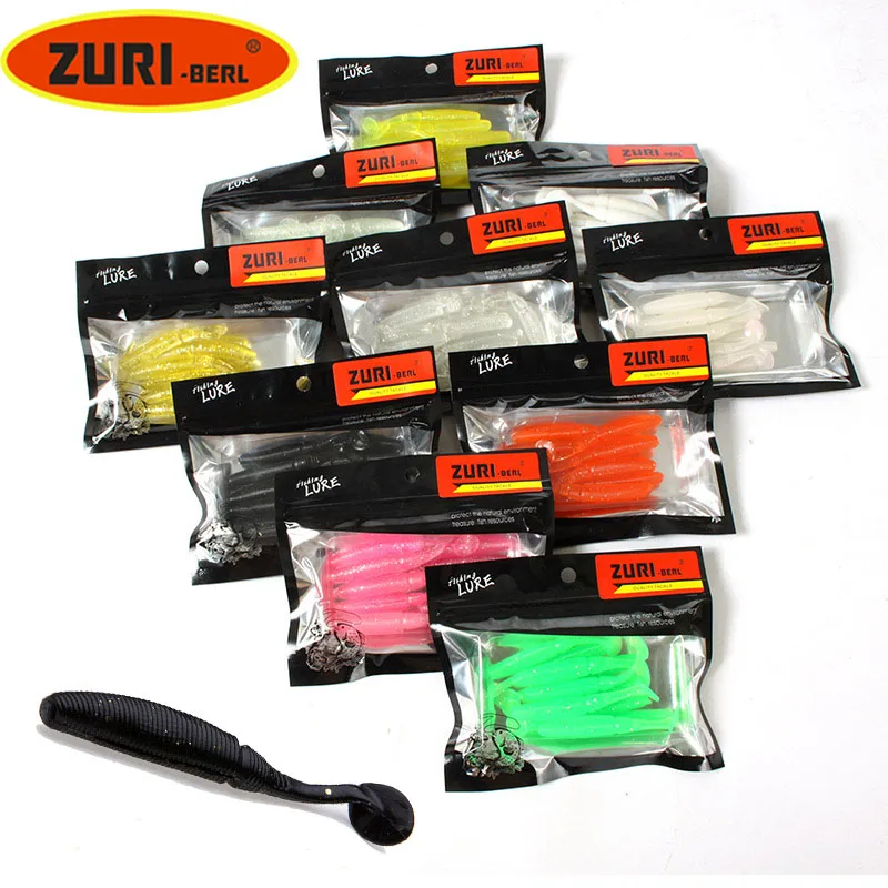 ZURI-BERL 10pcs Lures For Fishing River Fishing Lures Soft Plastic Lures Pike Fishing Lure New 2021 Predator Lure Killer Lure