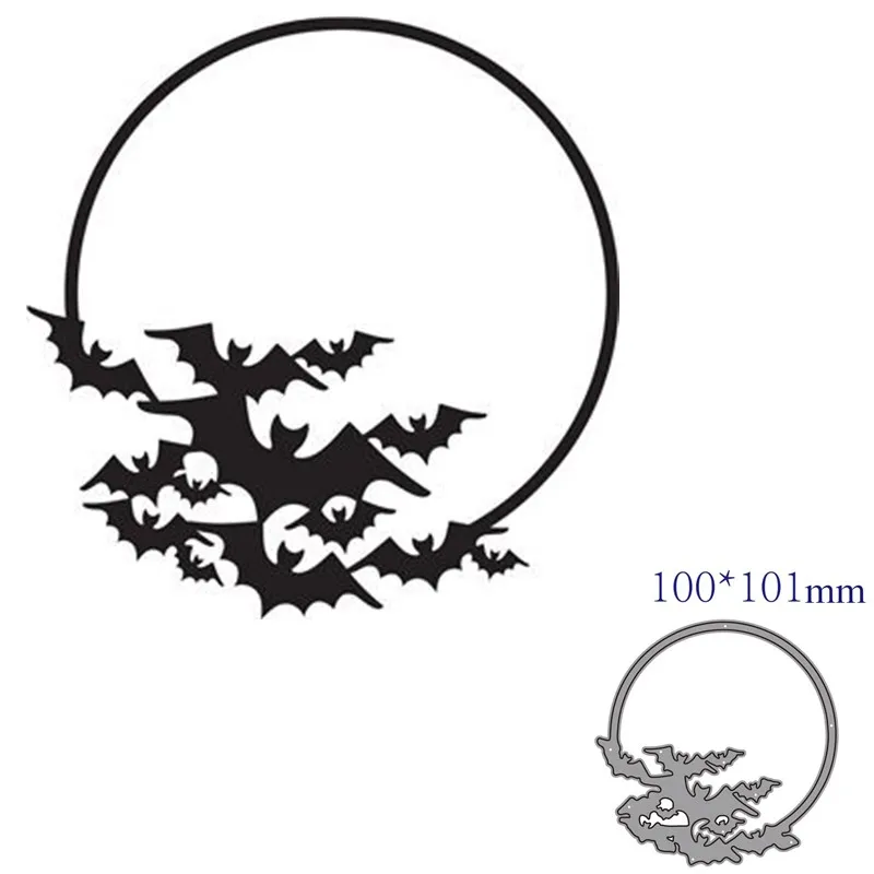 metal cutting dies cut die mold Halloween bat decoration Scrapbook paper craft knife mould blade punch stencils dies