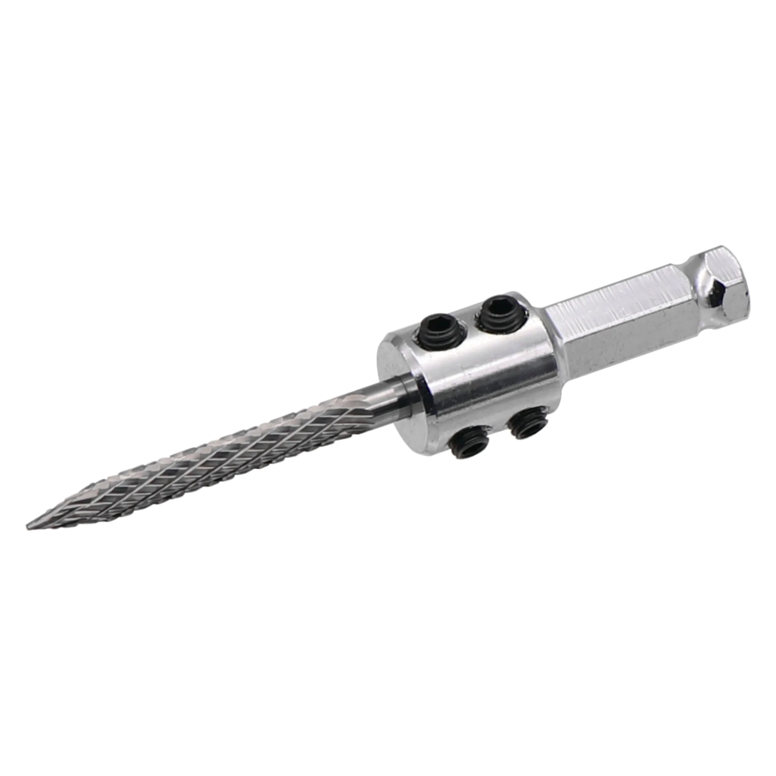 1pc Solid Carbide Cutter Rotary Burrs 6mm Shank with Adaptor Carbon Steel Drill Bit Pneumatic Drill BitTire Repair Patch Tool