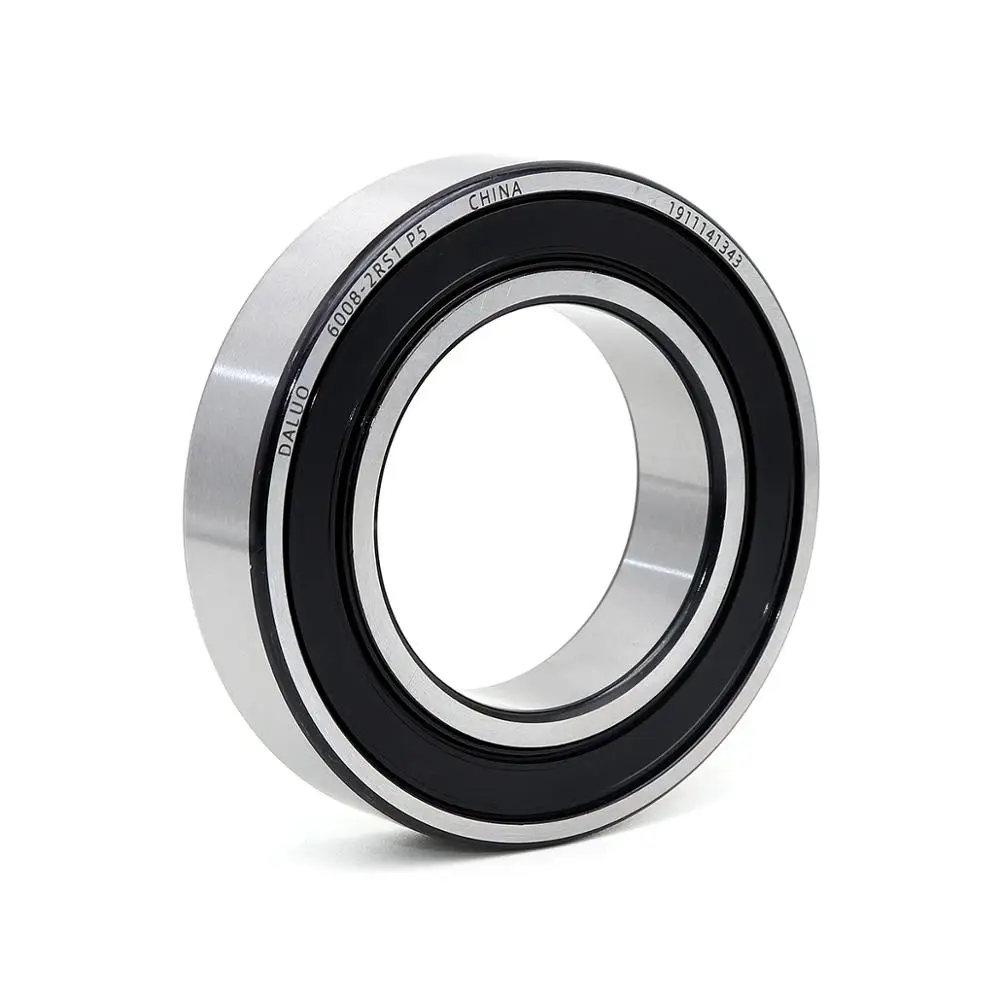 

6008-2RS1 P5 40X68X15 DALUO Bearing 6008 6008RS 6008-2RS ABEC-5 Single Row Deep Groove Ball Bearings Metric