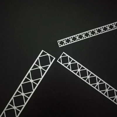 The train sand scene materials berea pieces bailey truss bridge girder truss model HO bailey beam model