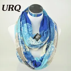 Winter Tube Scarves Warm For Women 2016 New Design plaid lady Ring Scarfs Infinity Scarf muffler V8A18430