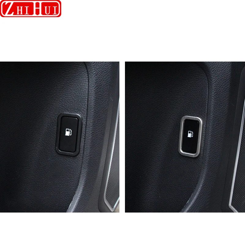 For GWM Haval Hover H9 2015-2022 Car Styling Fuel Tank Switch Frame Protection Decorations Stainless Steel Stickers Accessories