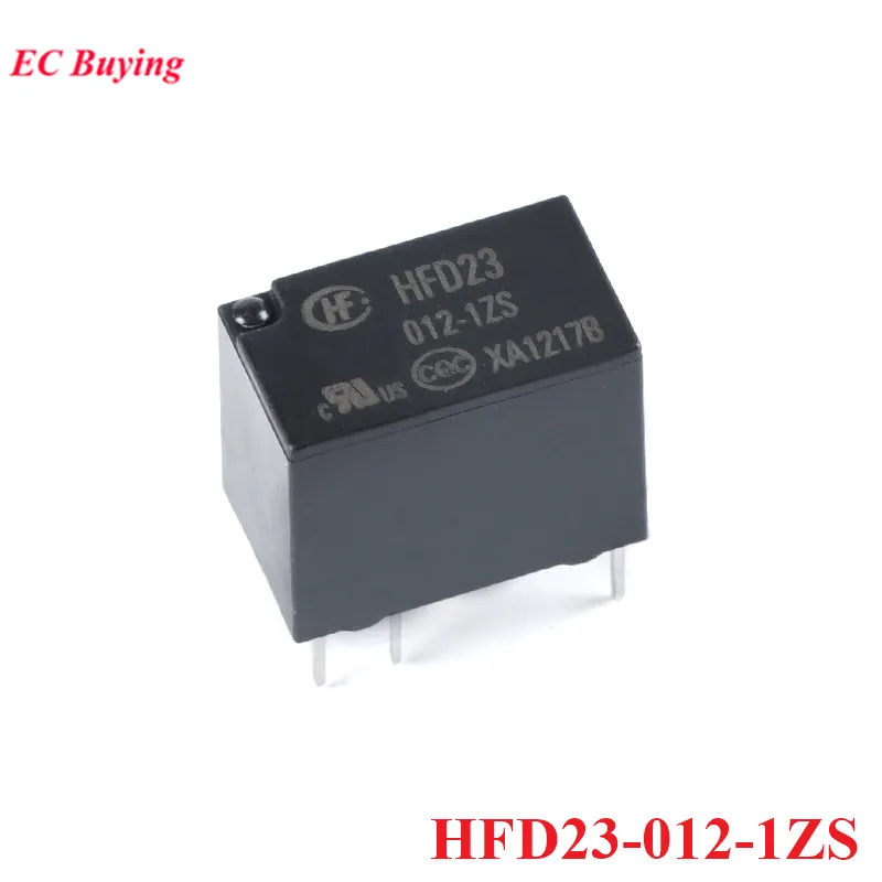 1Pc-5Pcs HFD23 Mini Relays HFD23-005-1ZS 012-1ZS 024-1ZS DC 24V 12V 5V 6Pin Ultra Small Highly Sensitive Power Relais Rele