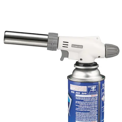 1300 ℃   Pistolet à flamme, brûleur d'allumage automatique, torche plus légère pour barbecue, cuisson, soudage, lance-flammes, Camping en plein air, têtes de pistolet de pulvérisation à gaz Butane