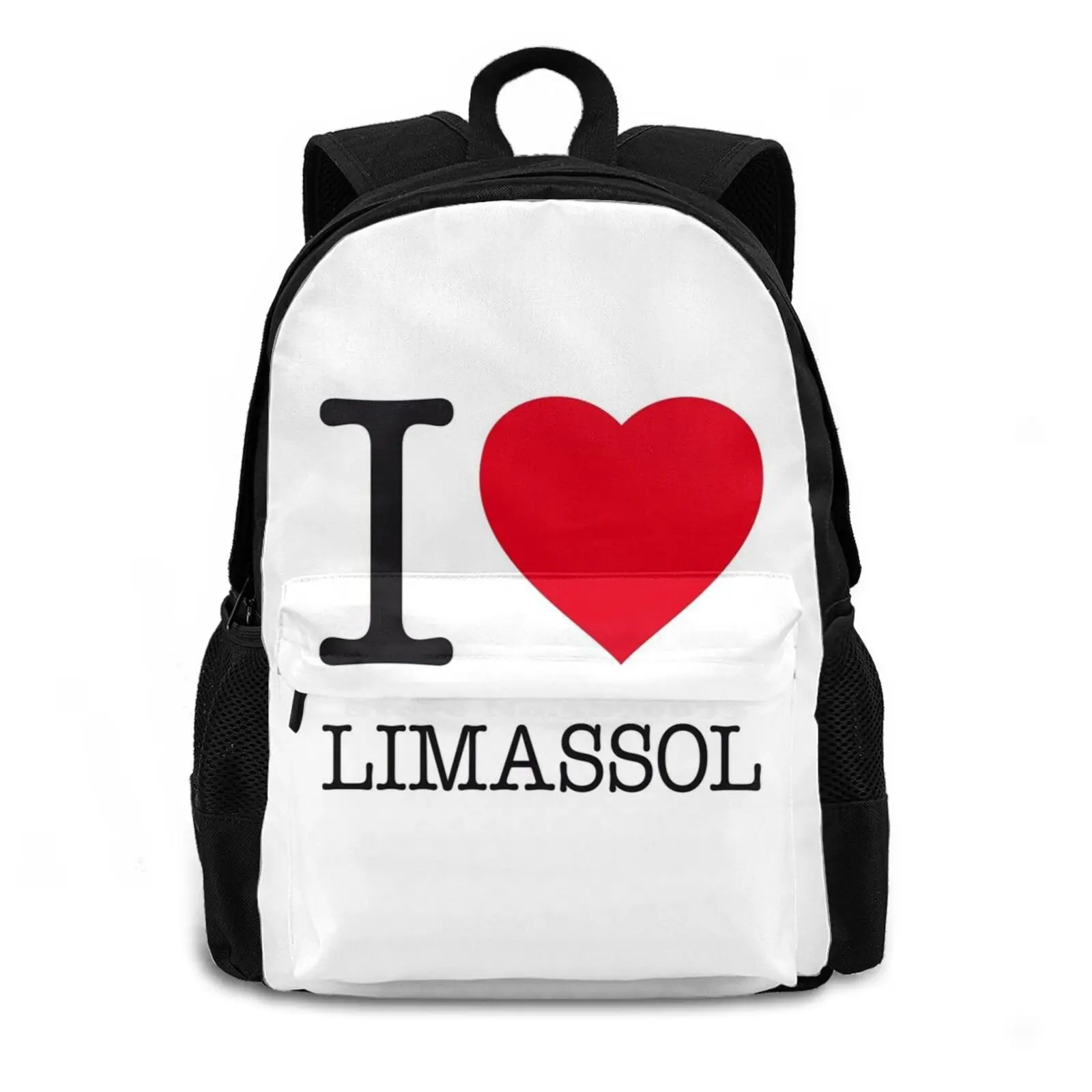 I Love Limassol Travel Laptop Bagpack School Bags Limassol Nicosia Cyprus Mediterrean Sea Europe Europe Island Islands Isle