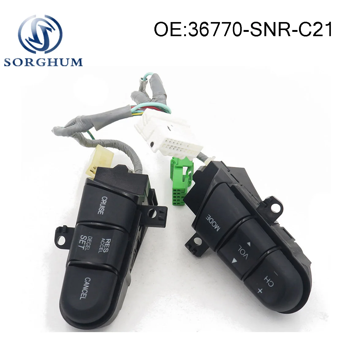 

Steering Wheel Audio Control Switch Button 36770-SNR-C21 36770SNRC21 For Honda Civic