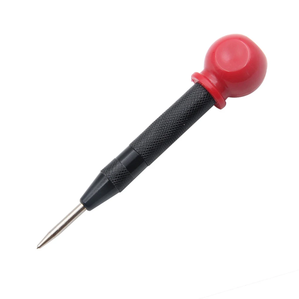 5 inch Automatic Center Punch Spring Loaded Marking Starting Holes Tool Wood Press Dent Marker Woodwork Tool Hole Drill Bits New