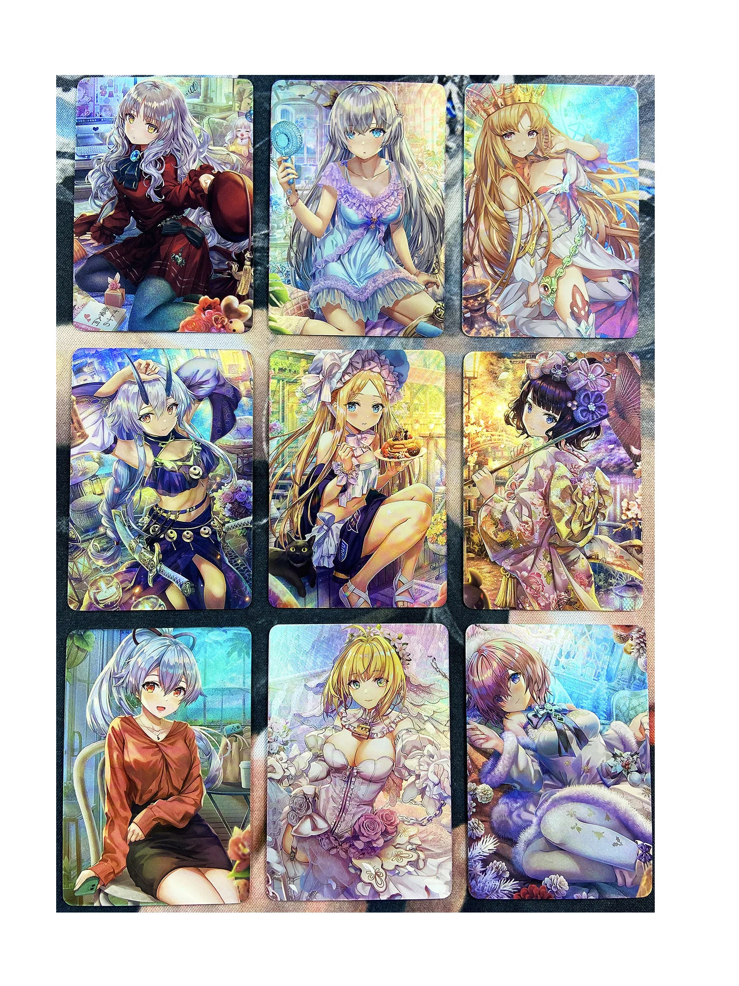 Lot de 9 cartes de Collection ACG pour fille, exquis, Fgo Fate/grand Order, réfraction No.1, pour fille Sexy, jeu à collectionner, dessin animé