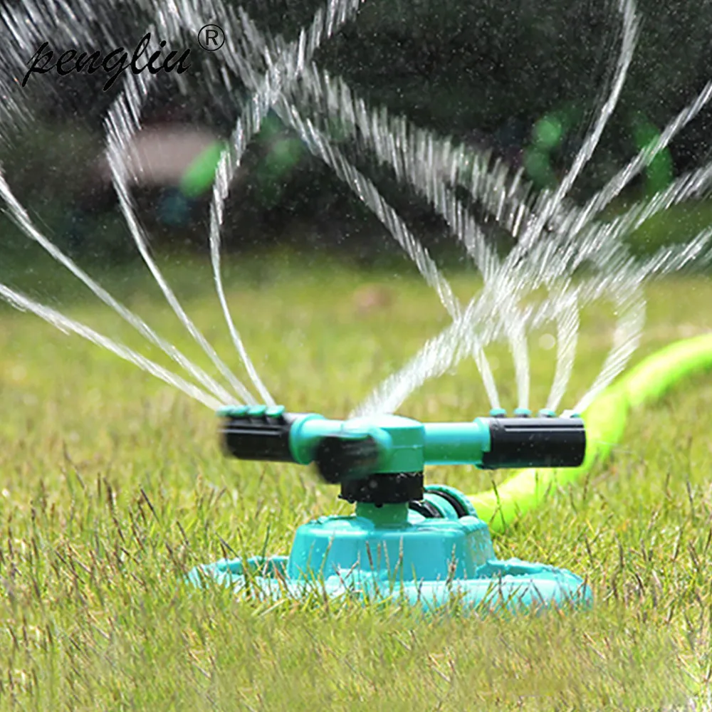 

360 Degree Rotary Garden Water Sprinkler Lawn Irrigation Sprinklers Lawn Nozzle Circular Sprayer Three Arm Water Sprinkler IT062