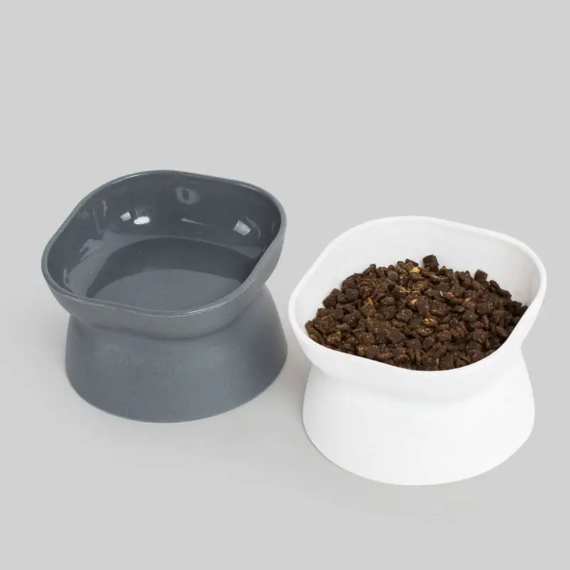 High Foot Cat Feeder Bowls Dog Bowl Pet Neck Protector Cat Pet Food and Water Bowl Anti-overturning Pet Feeding Cup