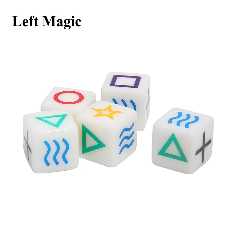 1 Pcs Magic Dice Magic Tricks Close Up Stage Props Iuuusion Accessary Emotion Mentalism Magician Magie Comedy Gimmick Kids Gift