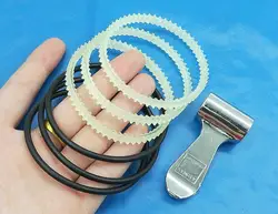 5pcs Jewelry Rotary Tumbler Conveyor Belt KT6808 Roller Polishing Machine Fitting Sealing ring