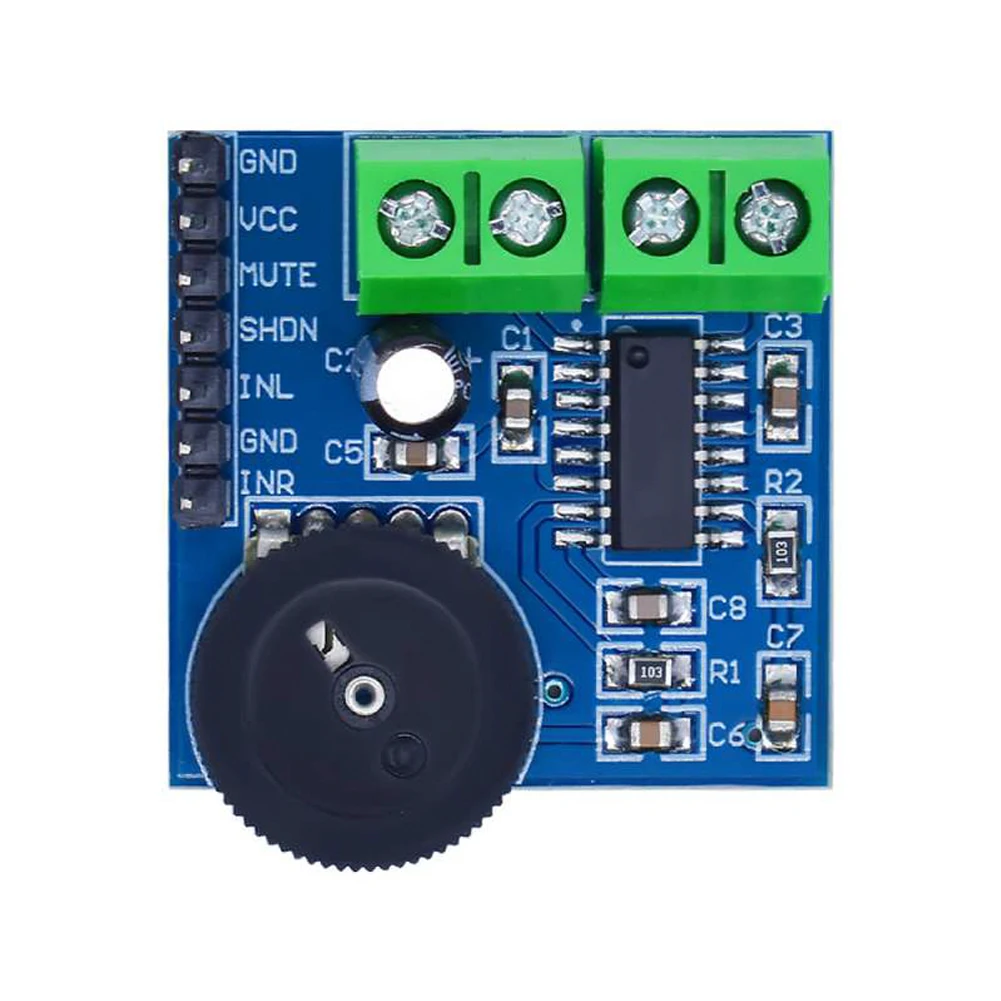 10pcs PAM8403 Class D Power Amplifier Board Module 5V 3W * 2 Audio Stereo AMP Volume Control Sound Board Amplifier for Speakers