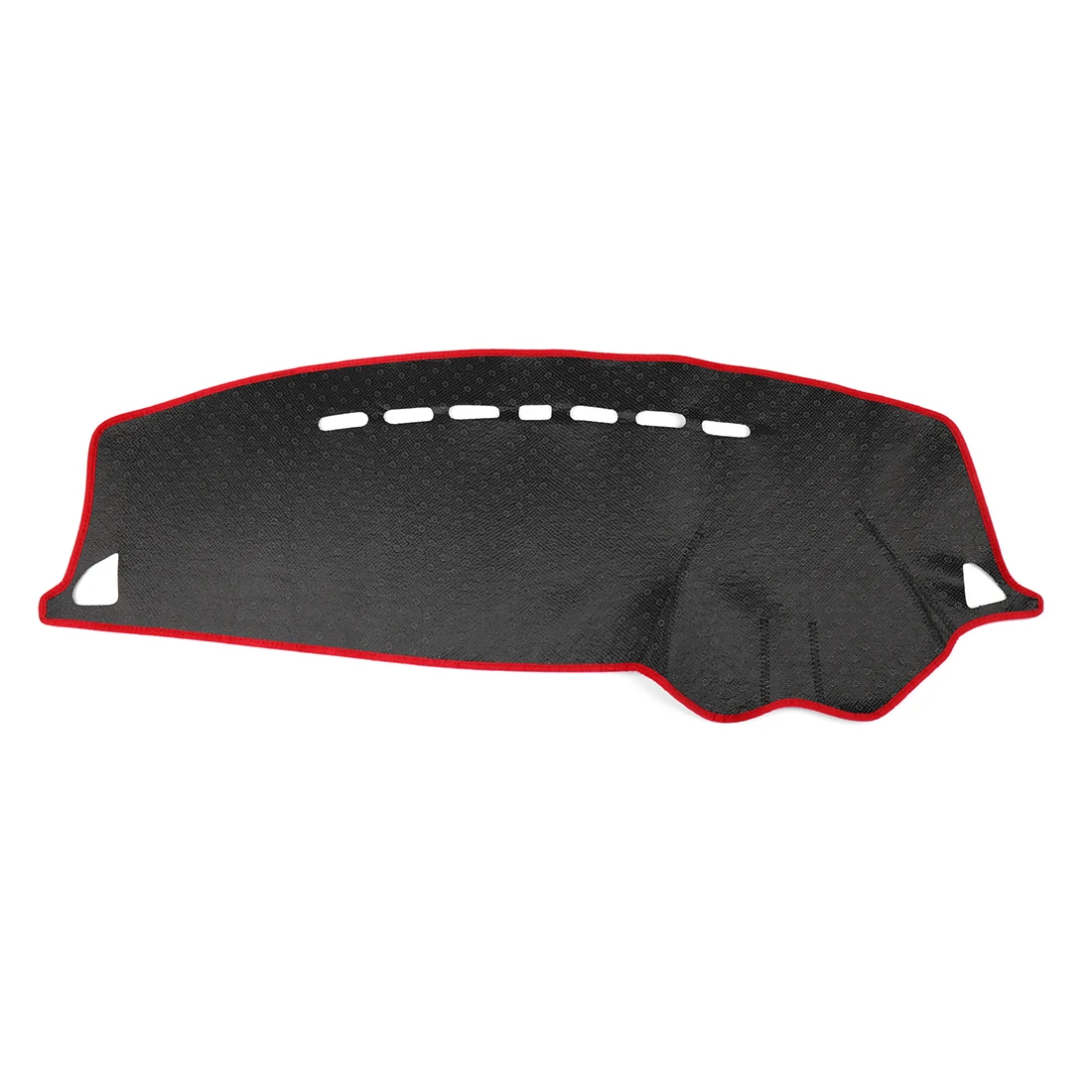 Uxcell RHD Car Dashboard Cover Nonslip Black Red Dash Mat for 08-17 Mitsubishi Lancer EX