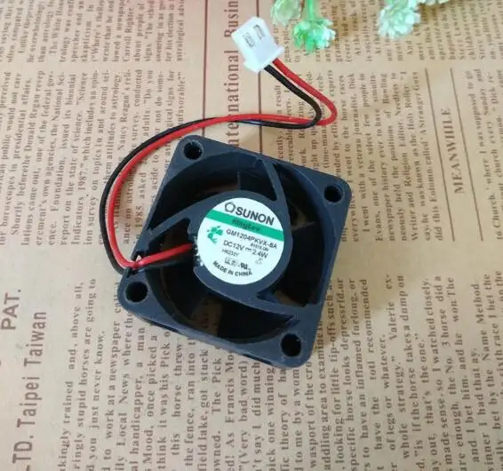 Original GM 1204pkvx-8a1v2.4w4020.20a4cm 2-wire cooling fan