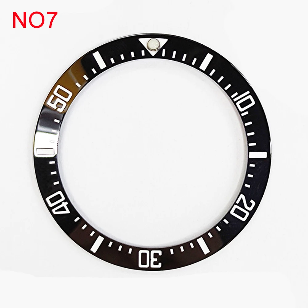 Inserto de bisel de cerámica de anillo de reloj de 40mm para accesorios de caja de reloj Sub de 43mm, diámetro interior de 31,6mm