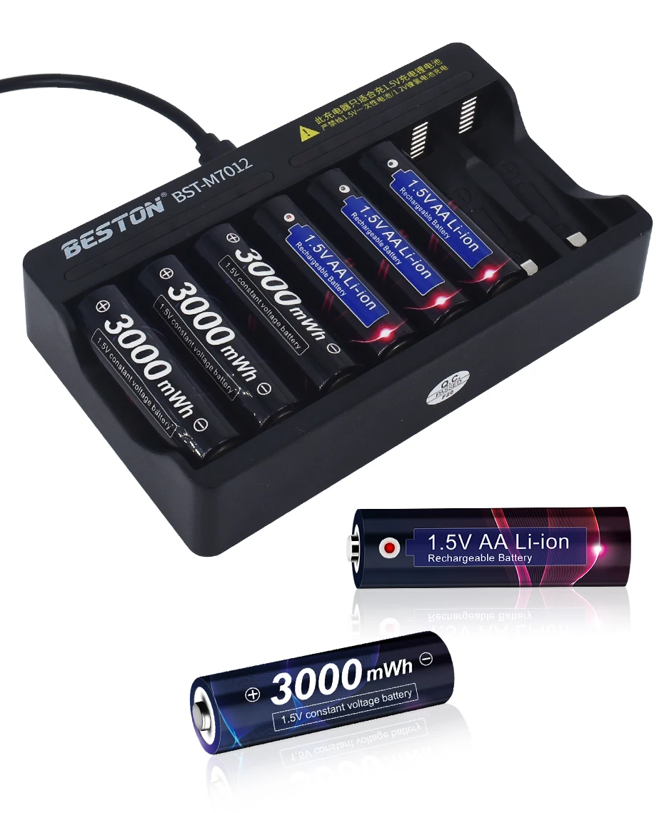 3000mwh 1.5V AA 리튬 중합체 Li po 재충전 전지 1.5V AA 리튬 이온 재충전 전지 AA 장난감을위한 1.5V 건전지