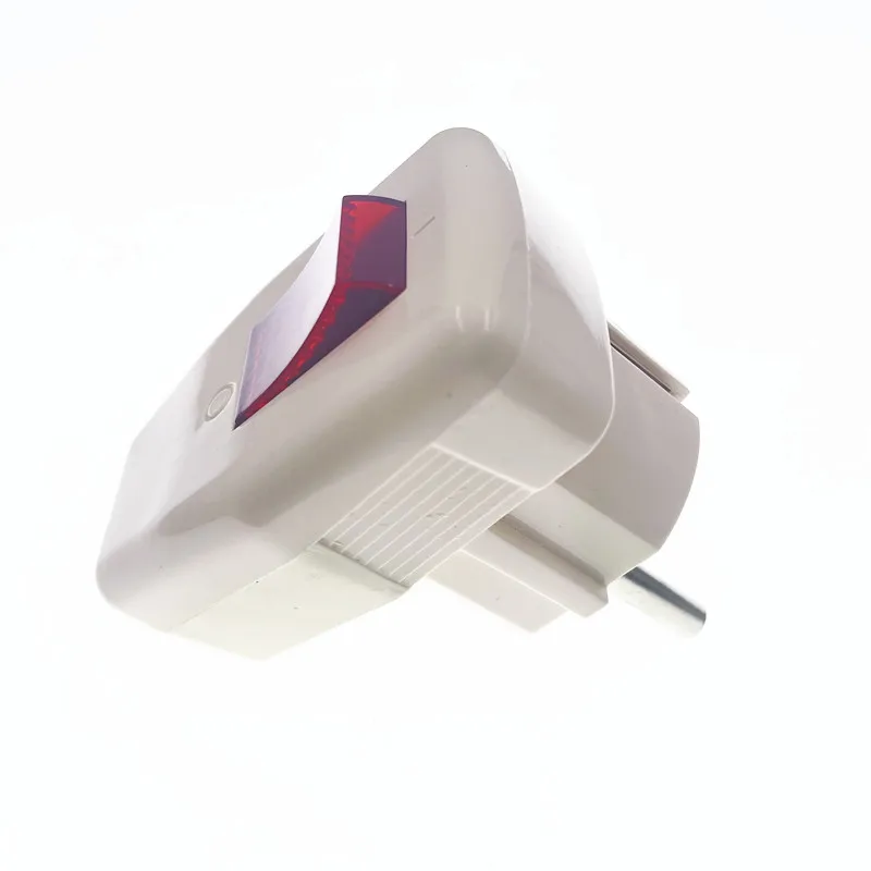 Germany Schuko Rewireable Power Plug Wih on-off Power Swtich 250V 10A EU CEE 7/7 Standard Adapter Receptacle Connector