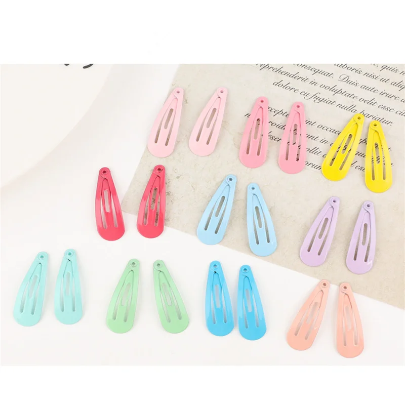 50Pcs/Lot Korean Fashion Hair Accessories Cute Barrette Candy Color Hair Clip Kawaii Hairpin Mini Hairclip Hair Clips for Girls