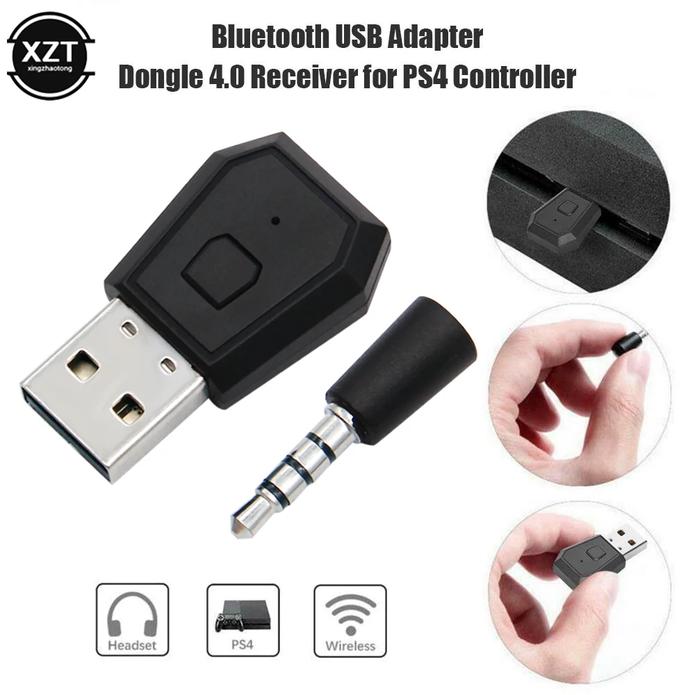 Bluetooth 4.0 Headset Dongle USB Wireless Headphone Adapter Receiver For PS4 Stable Performance For Bluetooth Headsets