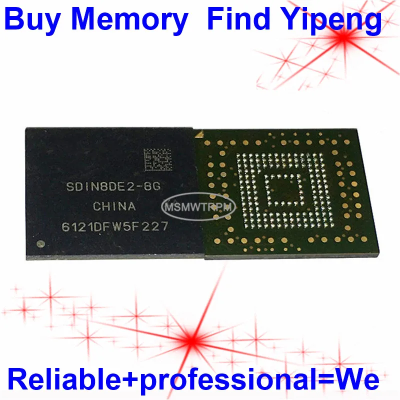 SDIN8DE2-8G 153FBGA EMMC 4.5 8GB FLASH MEMORY SDIN8DE2