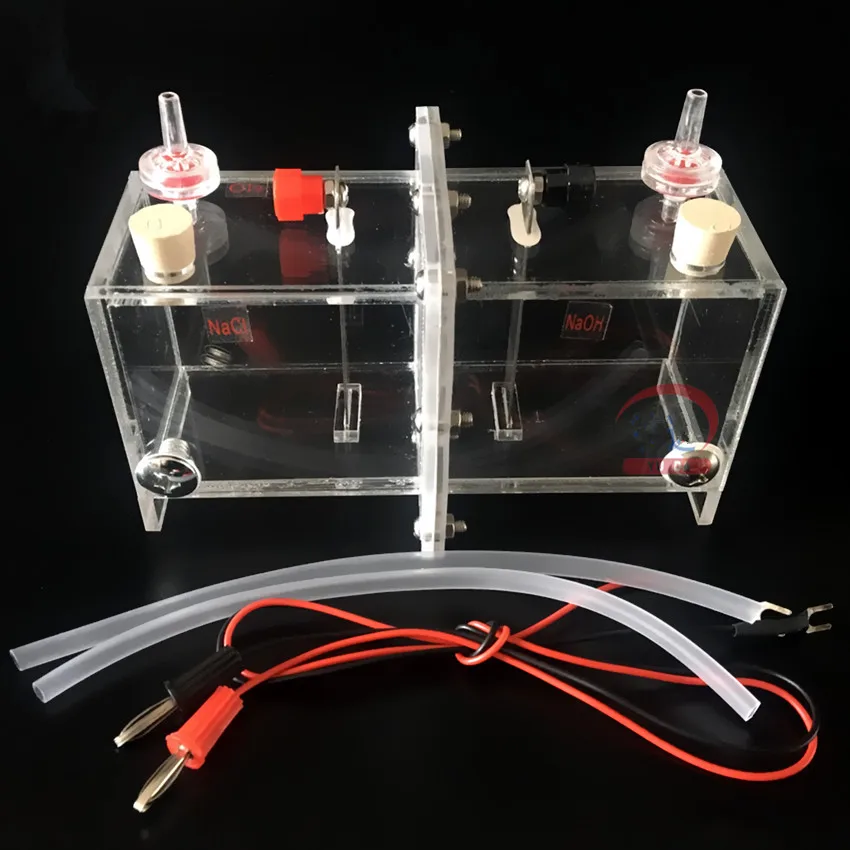 

26063 electrolyzer demonstrator ion exchange membrane platinum-free electrode teaching equipment