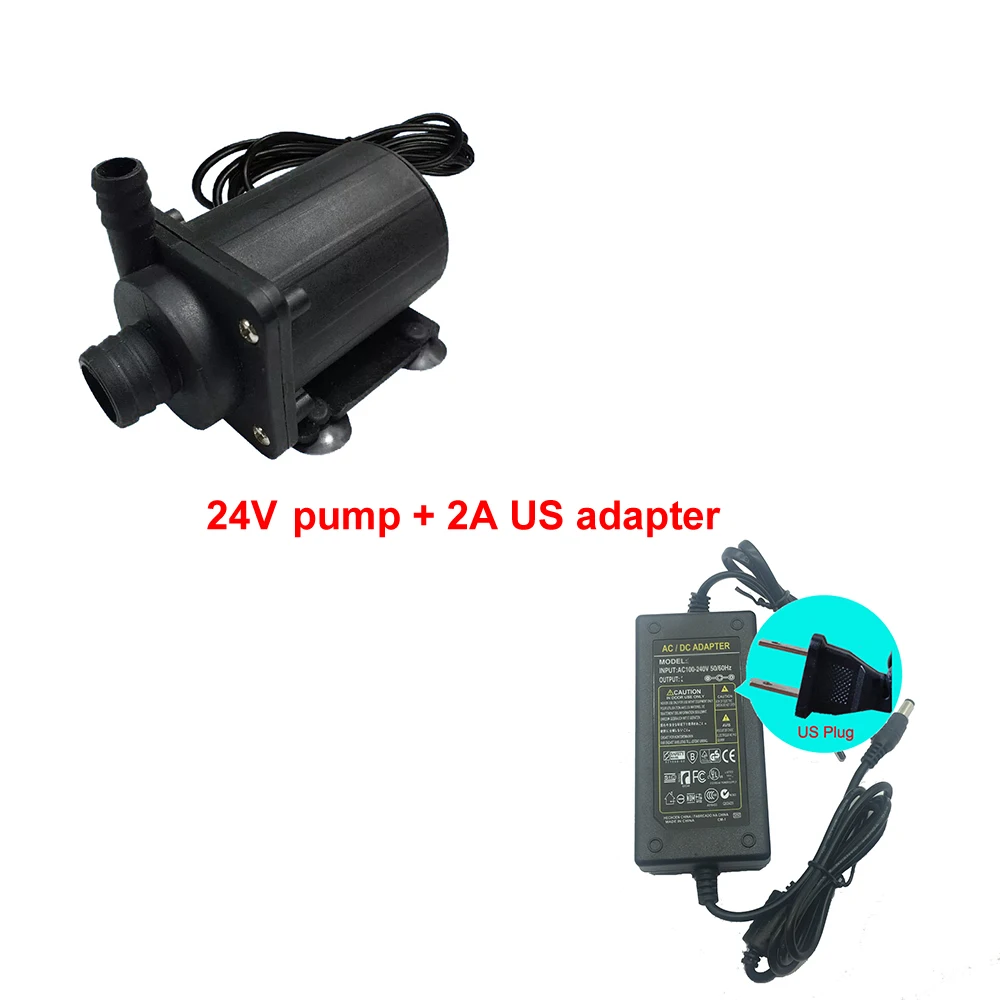 Free Shipping SR800A Electric Water Pump 12V Rockery Fountain 24V Circulation Aquarium Pump 650-1200L/H Large Flow Head 3.5-8M