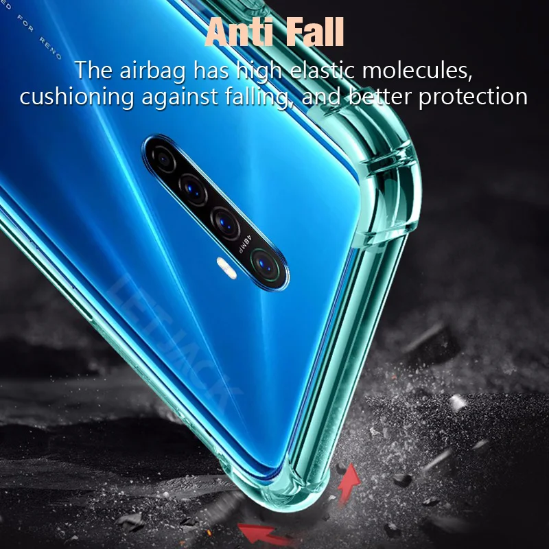 transparent silicone case for oppo reno 2 2z 2f 10x zoom case realme 8 7 x7 6 q3 pro gt 5g c67 c55 c51 c53 shockproof case cover