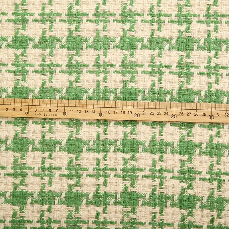 Imagem -03 - Tecido Jacquard Moda Pequena Fragrância Jacquard Vestuário Tecido Duro Cabolsa Tecido Outono e Inverno Vermelho e Verde Novo