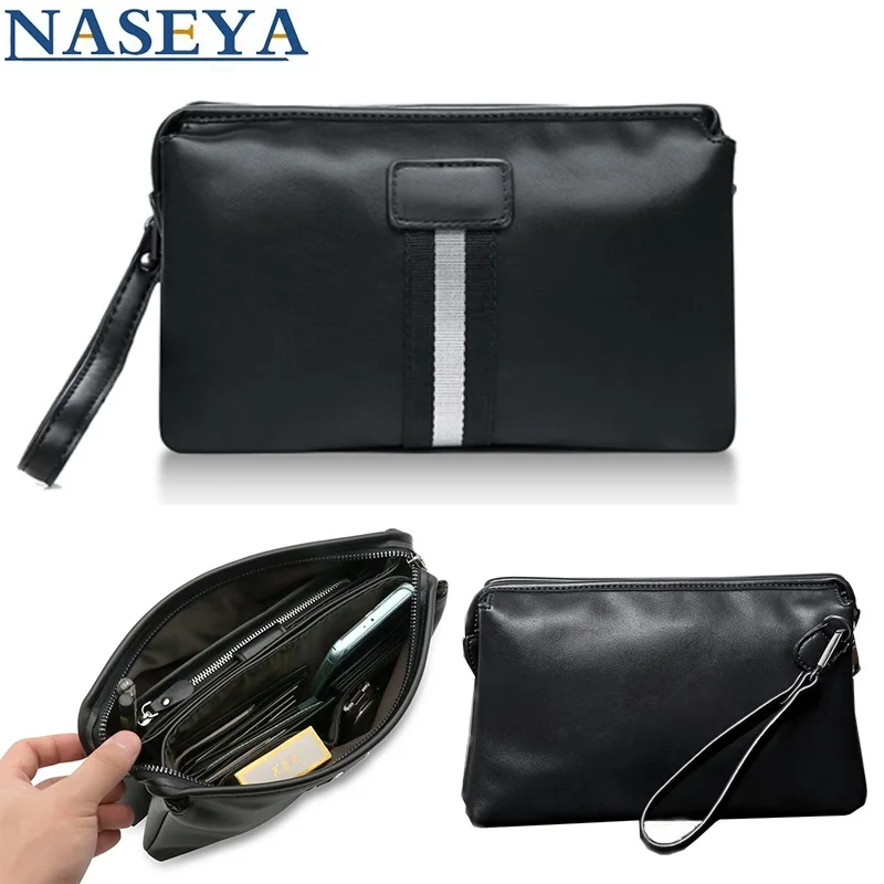 

Leather Man Wallet Car LOGO Handbag Casual Business Clutch Bag For BMW M E46 E90 E39 F10 F30 X5 VW R T5 Passat B5 Golf 5 7