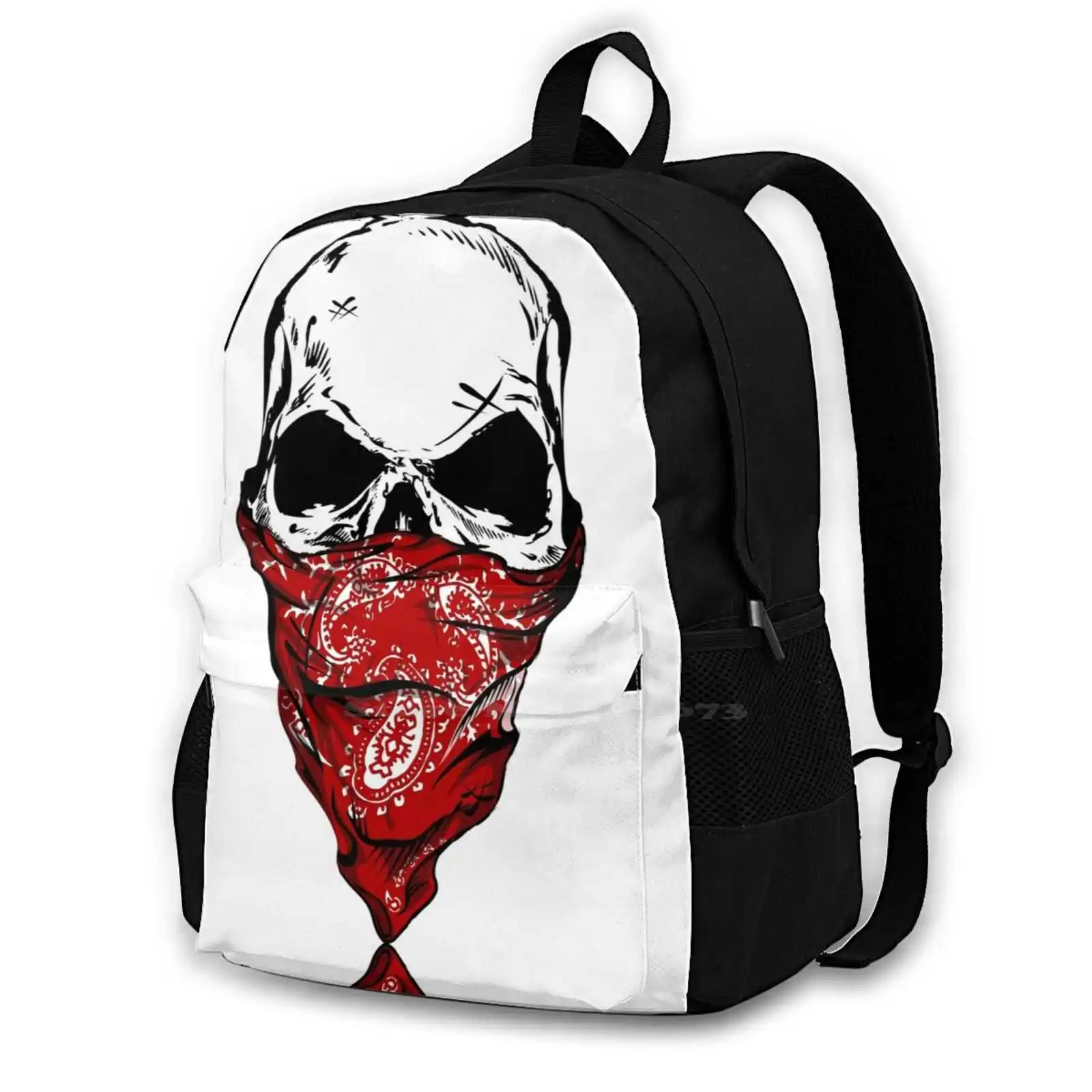 Skull Bandana Hot Sale Schoolbag Backpack Fashion Bags Gangster True Crime Riot Robbery Theft Kong Island King Bandanas