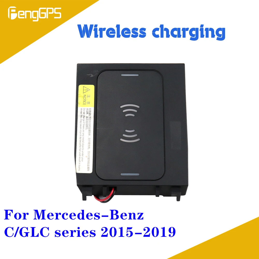 

Quick Wireless Charger For Mercedes Benz C GLC 2015 - 2019 QI Fast Mobile Phone 10W Hidden Car Dashboard Holder Charging Pad