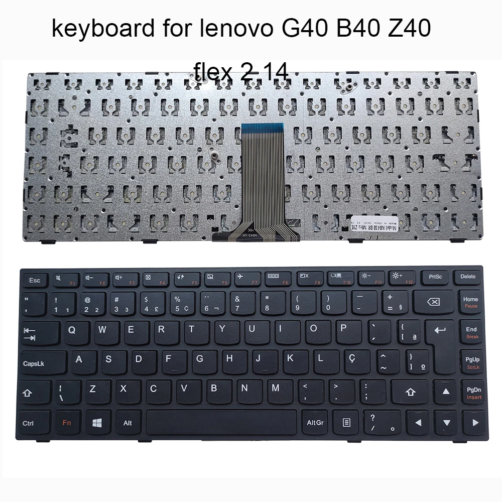 

Brazilian laptop keyboard pc Brazil keyboards for lenovo G40 B40 G40-30 45 G40-75 G40-80 N40 Z40 70 75 Z41-70 Flex 2 14 25215205