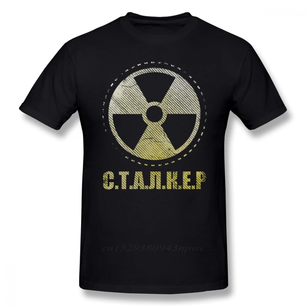 Stalker Game T Shirt Loner Faction Patch T-Shirt Printed Casual Tee Shirt Mens Cute Cotton Short Sleeves Tshirt