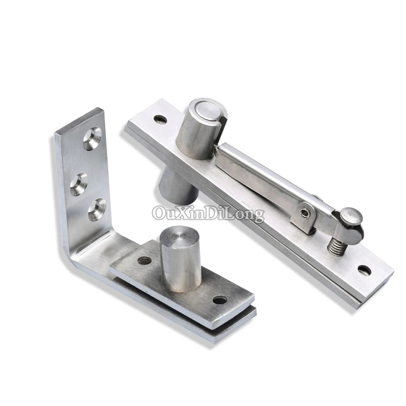 

Brand New 304 Stainless Steel Heavy Door Hinges Invisible Hidden Rotary Door Pivot Hinges Install Up and Down Load-bearing 100KG