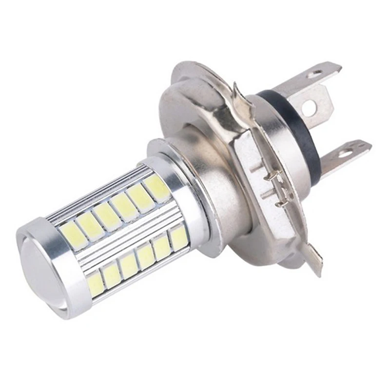 H4 33SMD LED Motorcycle Headlight Bulbs 800LM 6500K Led Moto Motorbike Daytime Running Light Car Lights