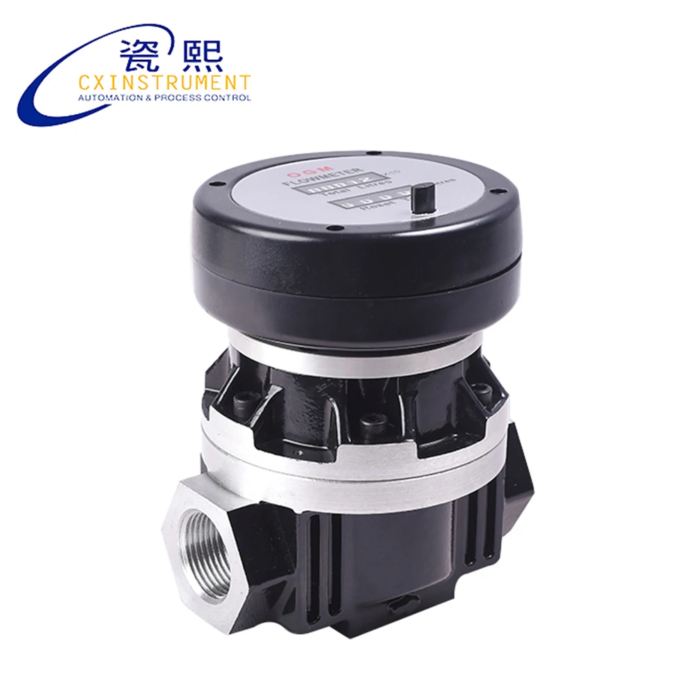 Gasoline Flow Meter With 25~250 L/min Measuring Range and Mechanical Display Oval Flow Meter