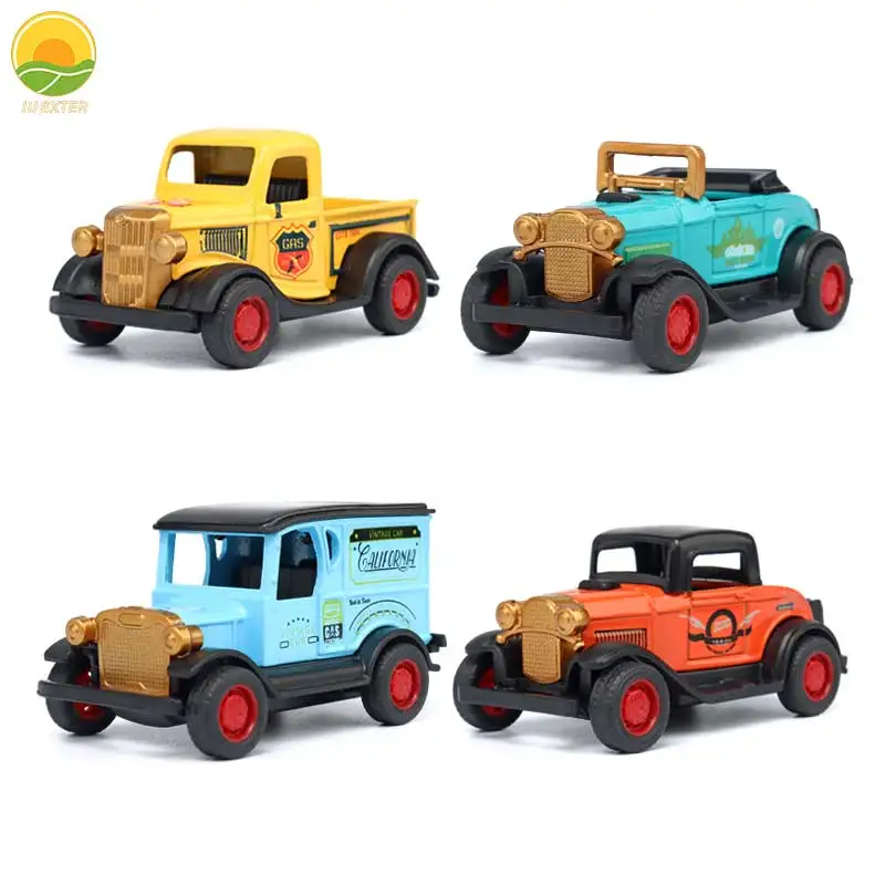 Children Classic Alloy Pull Back Car 3 Year Kid Educational City Trucks 1:32 Simulation Model Game Toys for Boys Gifts