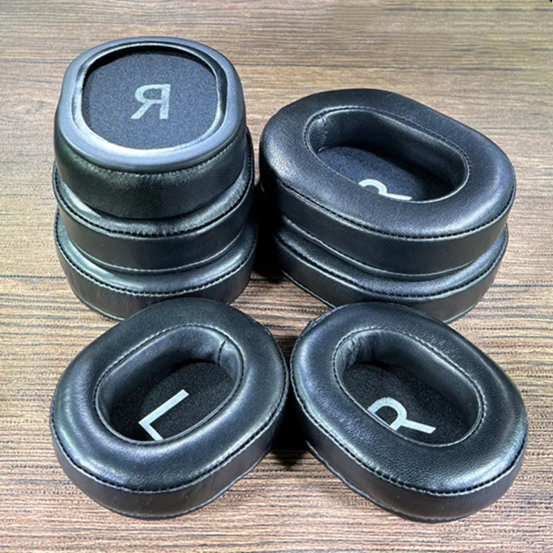 Z owczej skóry owalne wkładki do uszu 110X90MM 100X80MM dla Audio Technica M50X M40X MDR-7506 dla HS50 SHP9500 dla Philips HyperX słuchawki